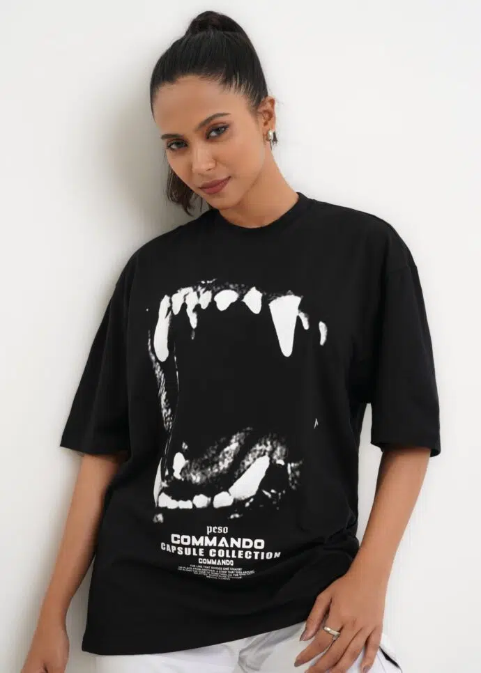 Cropped Minimal Black Tee - Image 3